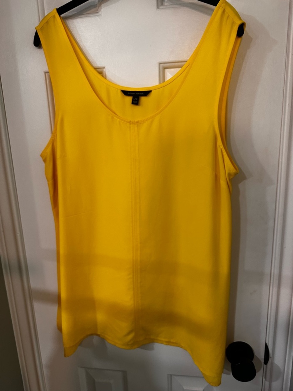 Banana Republic Bright Yellow Scoop Neck Tank
